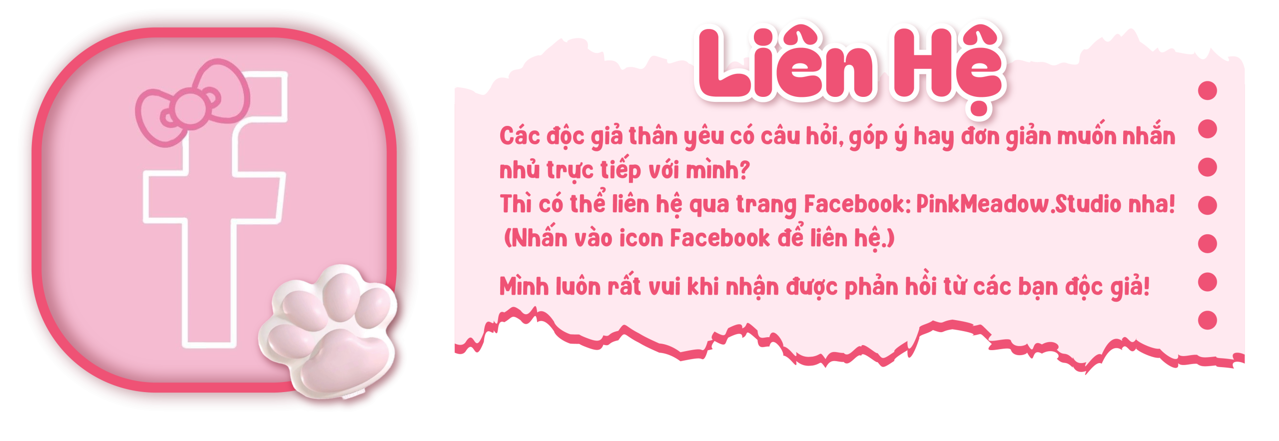 Liên hệ Facebook PinkMeadow.Studio